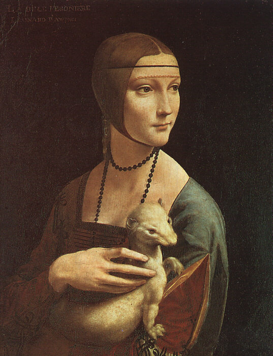  Leonardo  Da Vinci Portrait of Cecilia Gallarani